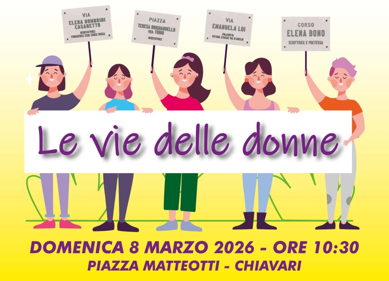 Chiavari celebra l’8 marzo con l’azione artistica del Collettivo Femminile “Le Vie delle Donne”