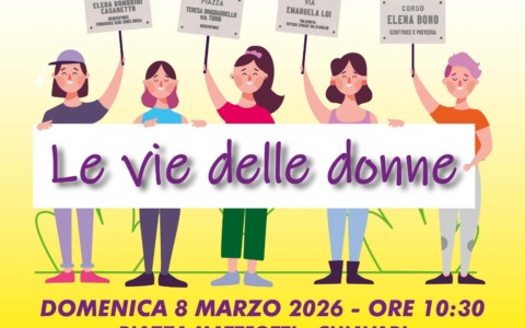 Chiavari celebra l’8 marzo con l’azione artistica del Collettivo Femminile “Le Vie delle Donne”