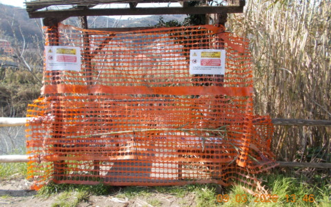 Cogorno, chiusa terrazza pericolosa sulla ciclabile dell’Entella: l’intervento della Protezione Civile