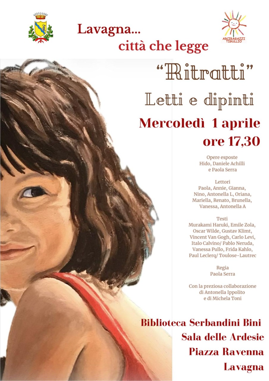 Continua l’iniziativa Lavagna Città che Legge 2026 con “Ritratti”
