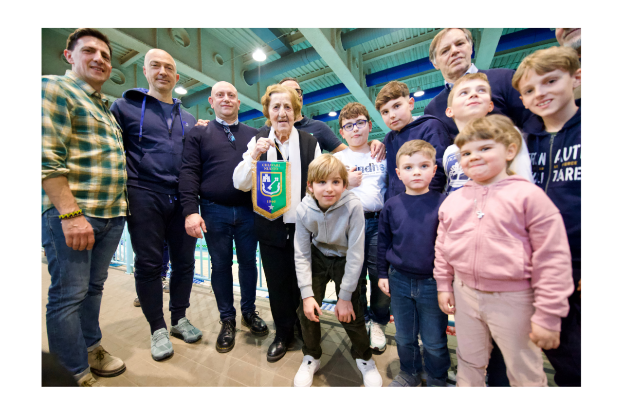 Gianna Pratesi visita la Chiavari Nuoto