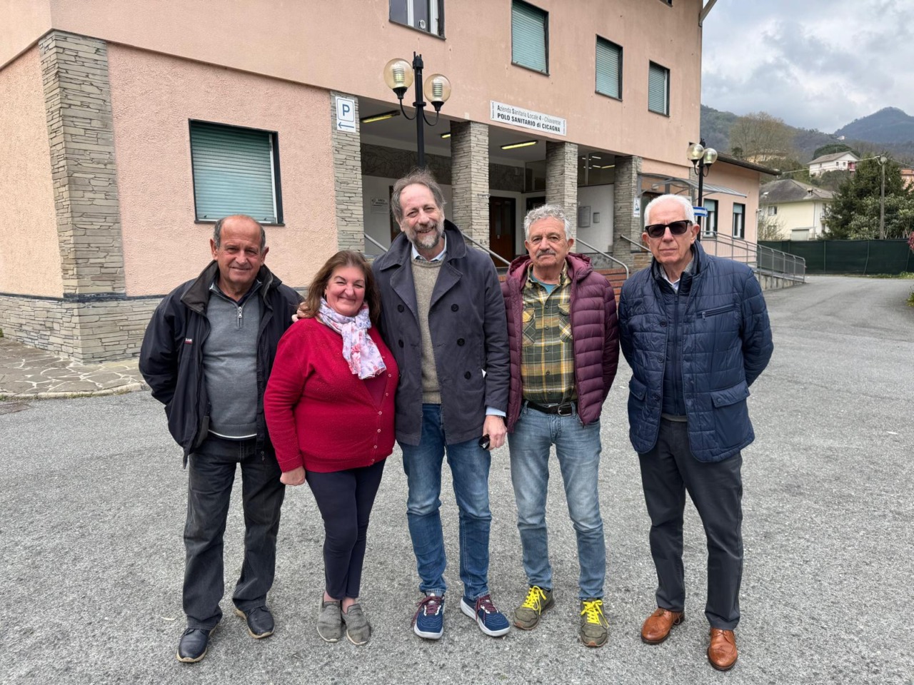 Gianni Pastorino in visita all’ospedaletto di Cicagna per valutare la situazione