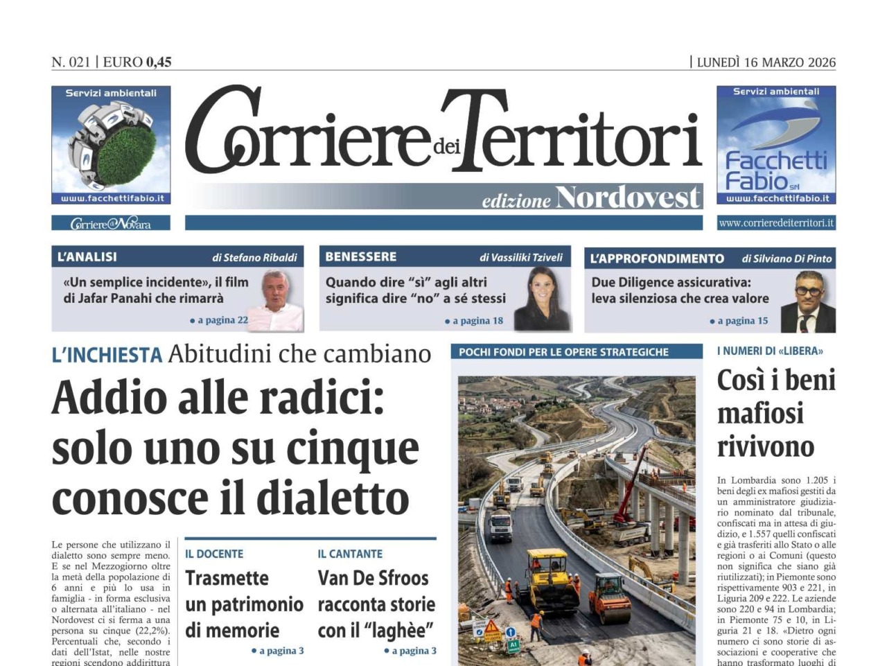 Il destino dei dialetti: inchiesta sul Corriere dei Territori
