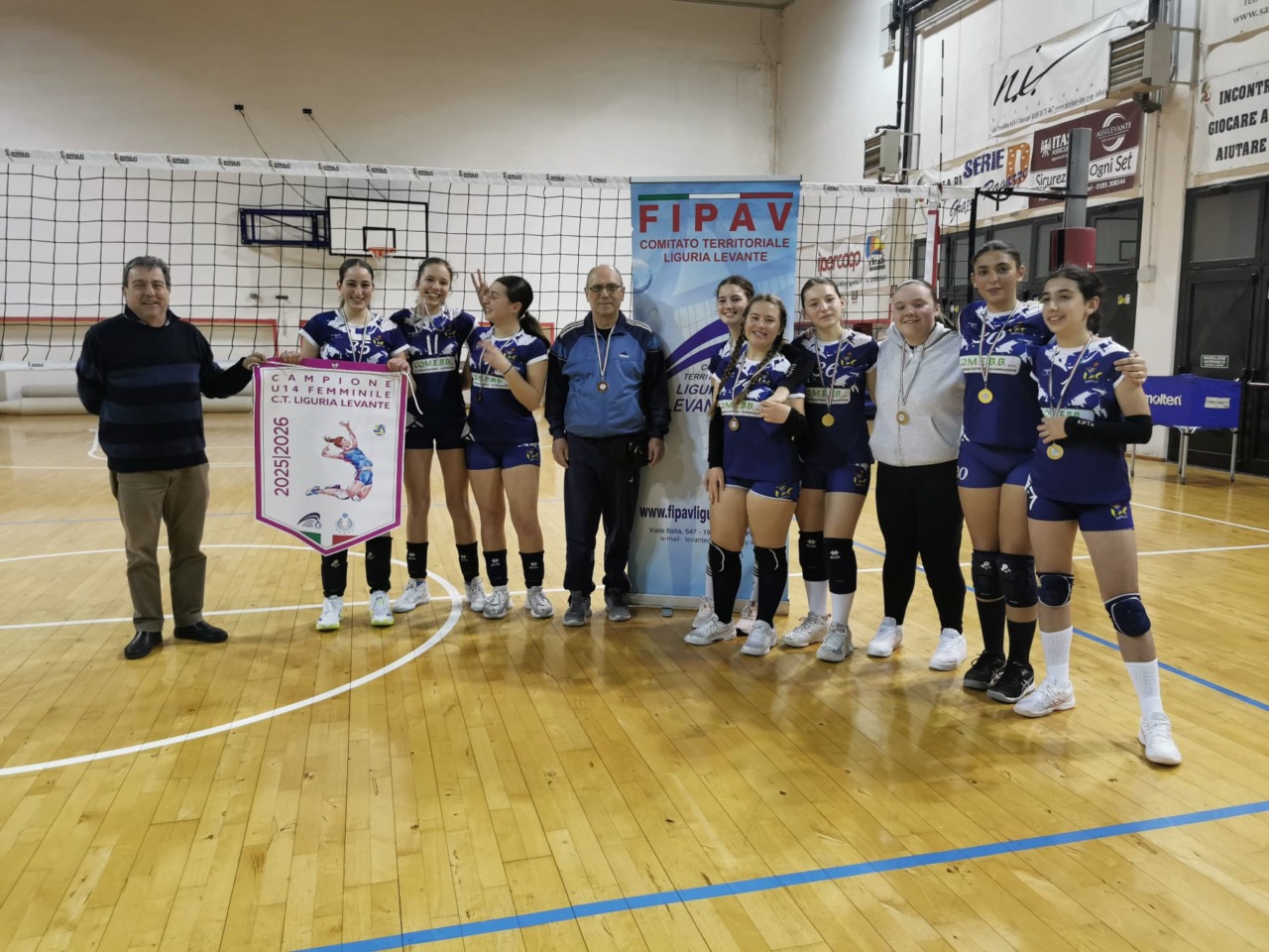 Il VBC Rapallo conquista il titolo Under 14 femminile battendo il VBC Chiavari