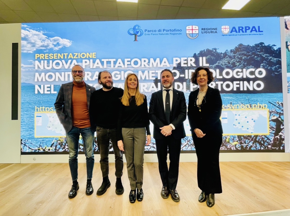 Inaugurata la piattaforma digitale per il monitoraggio meteo-idrologico del Parco di Portofino
