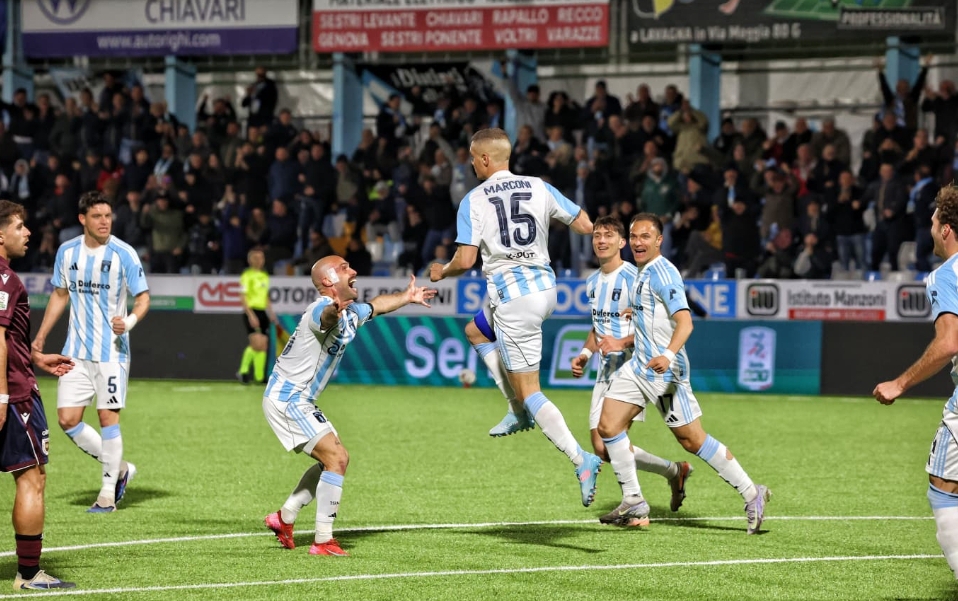L’Entella supera la Reggiana con un netto 3-0