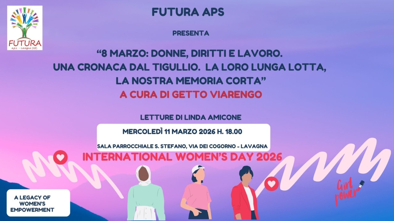 Lavagna celebra la Giornata della Donna con due eventi di Futura APS