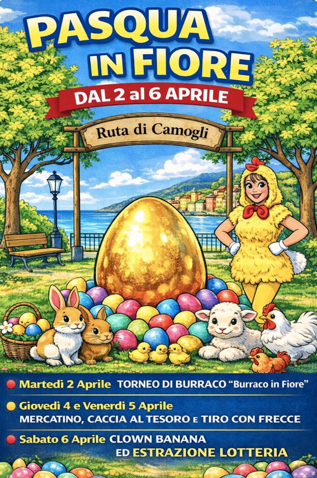Ruta di Camogli celebra la primavera con ‘Pasqua in Fiore’