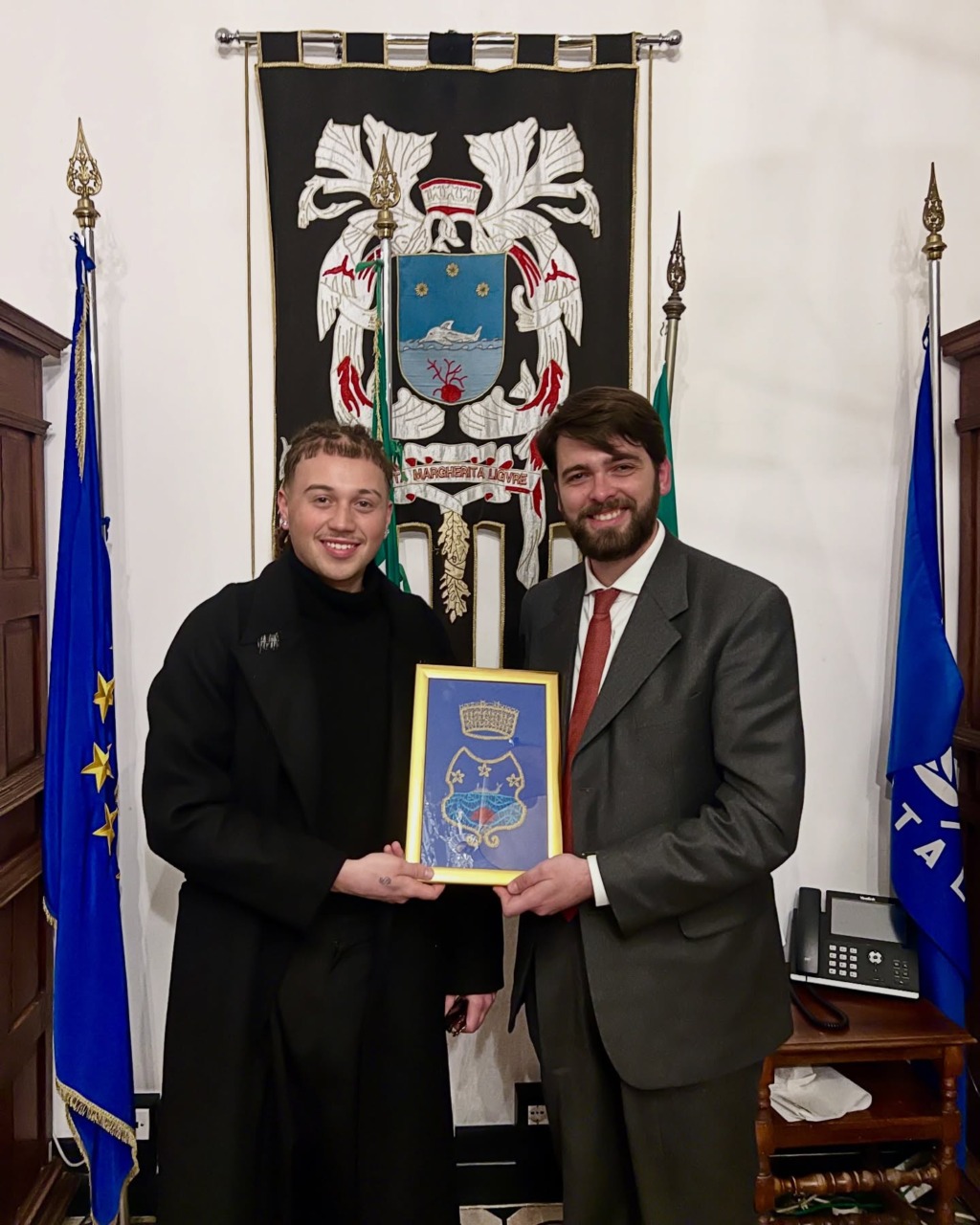 Sayf in visita a Genova, Santa Margherita Ligure e Rapallo: i sindaci lo accolgono