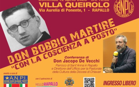 A Rapallo si tiene una conferenza su don Bobbio, martire della Resistenza