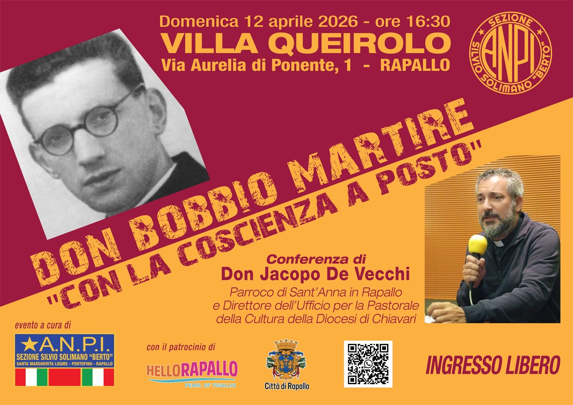 A Rapallo si tiene una conferenza su don Bobbio, martire della Resistenza