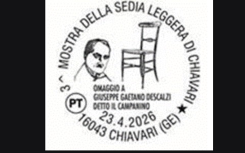 Chiavari ospita un annullo filatelico per la mostra della sedia leggera