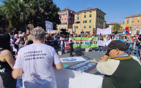 Corteo a Rapallo contro l’abbattimento dei cinghiali