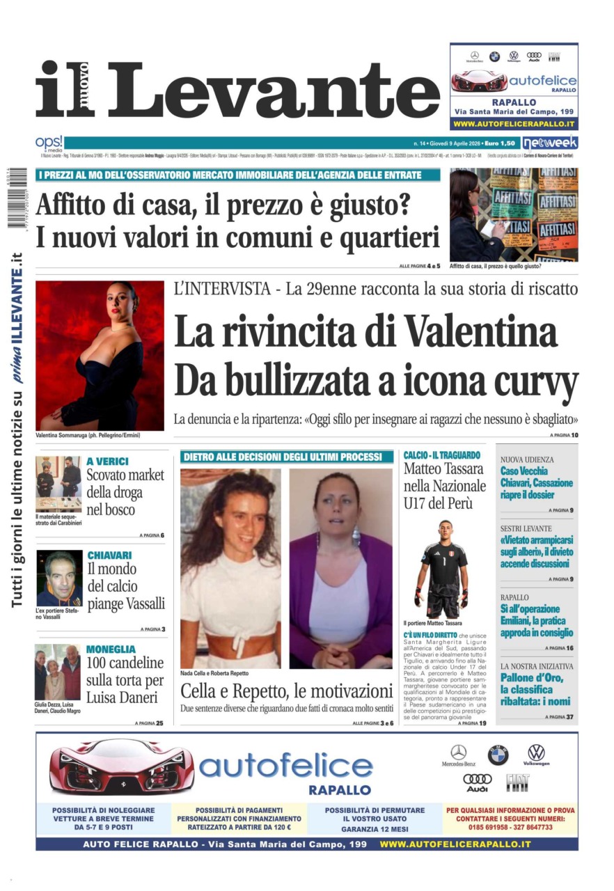 Il Nuovo Levante è disponibile in edicola