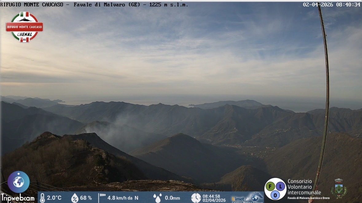 Incendio sul Monte Caucaso: proseguono le operazioni di spegnimento