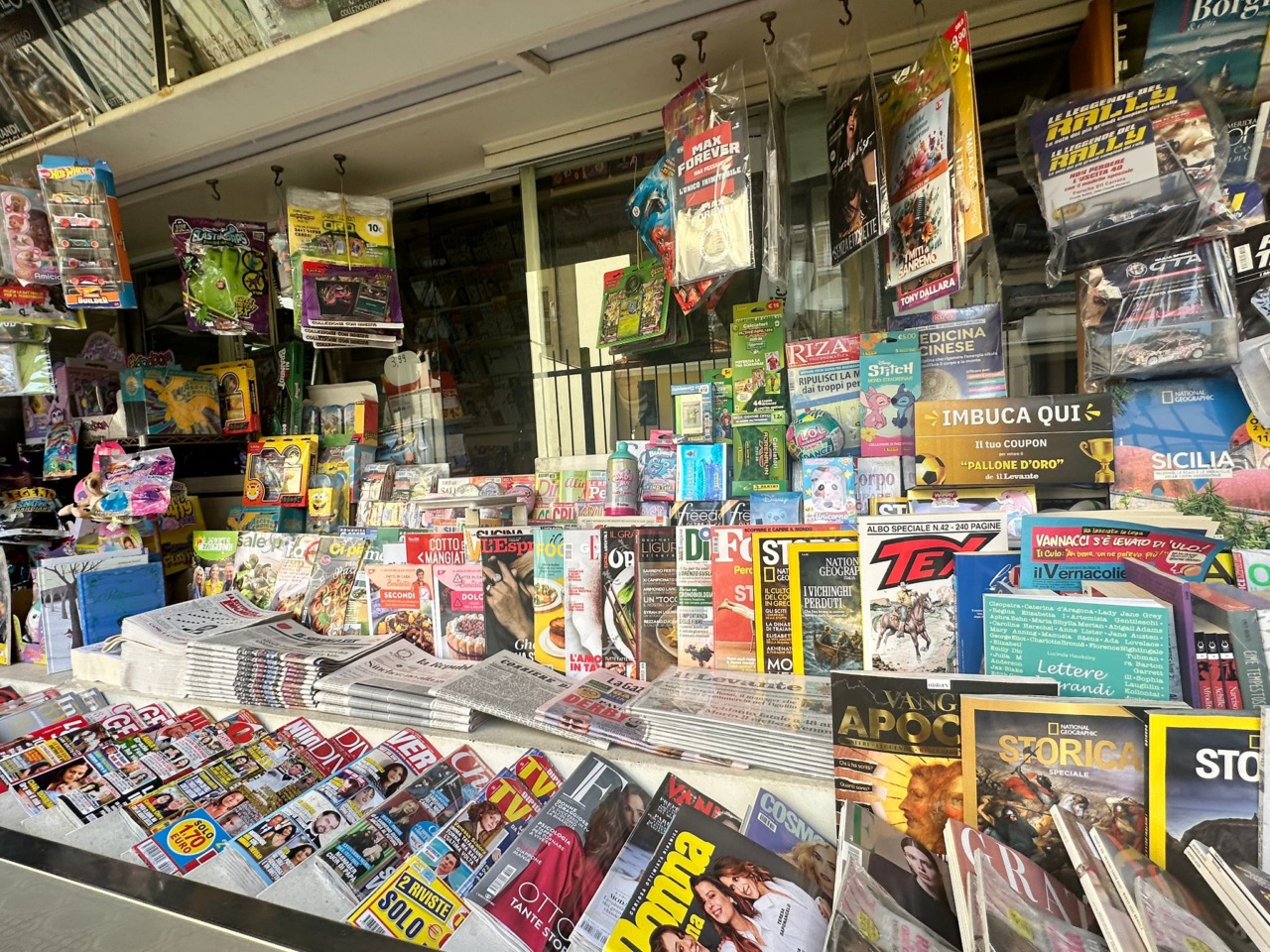 Le edicole nel Levante: 75 punti di vendita attivi in ogni comune
