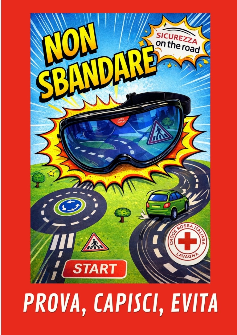 “Non sbandare!”, il nuovo progetto della Croce Rossa di Lavagna per la sicurezza stradale
