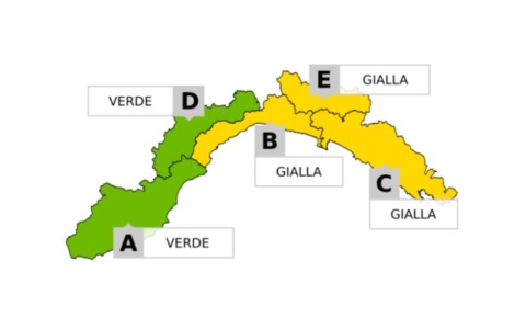 Arpal: Allerta gialla per temporali sul centro levante ligure il 6 maggio