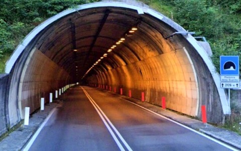 Chiusura notturna del tunnel di Velva per lavori di collaudo