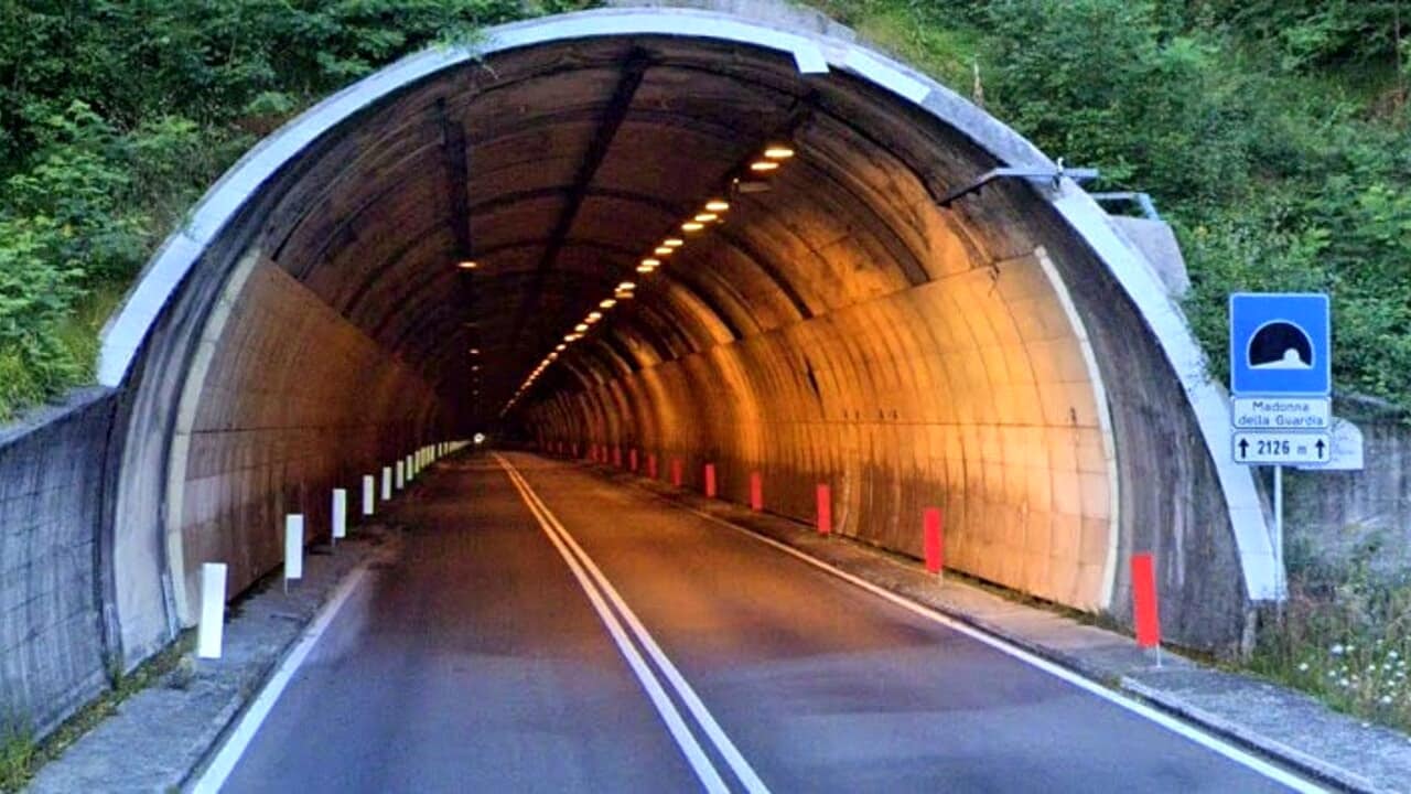 Chiusura notturna del tunnel di Velva per lavori di collaudo