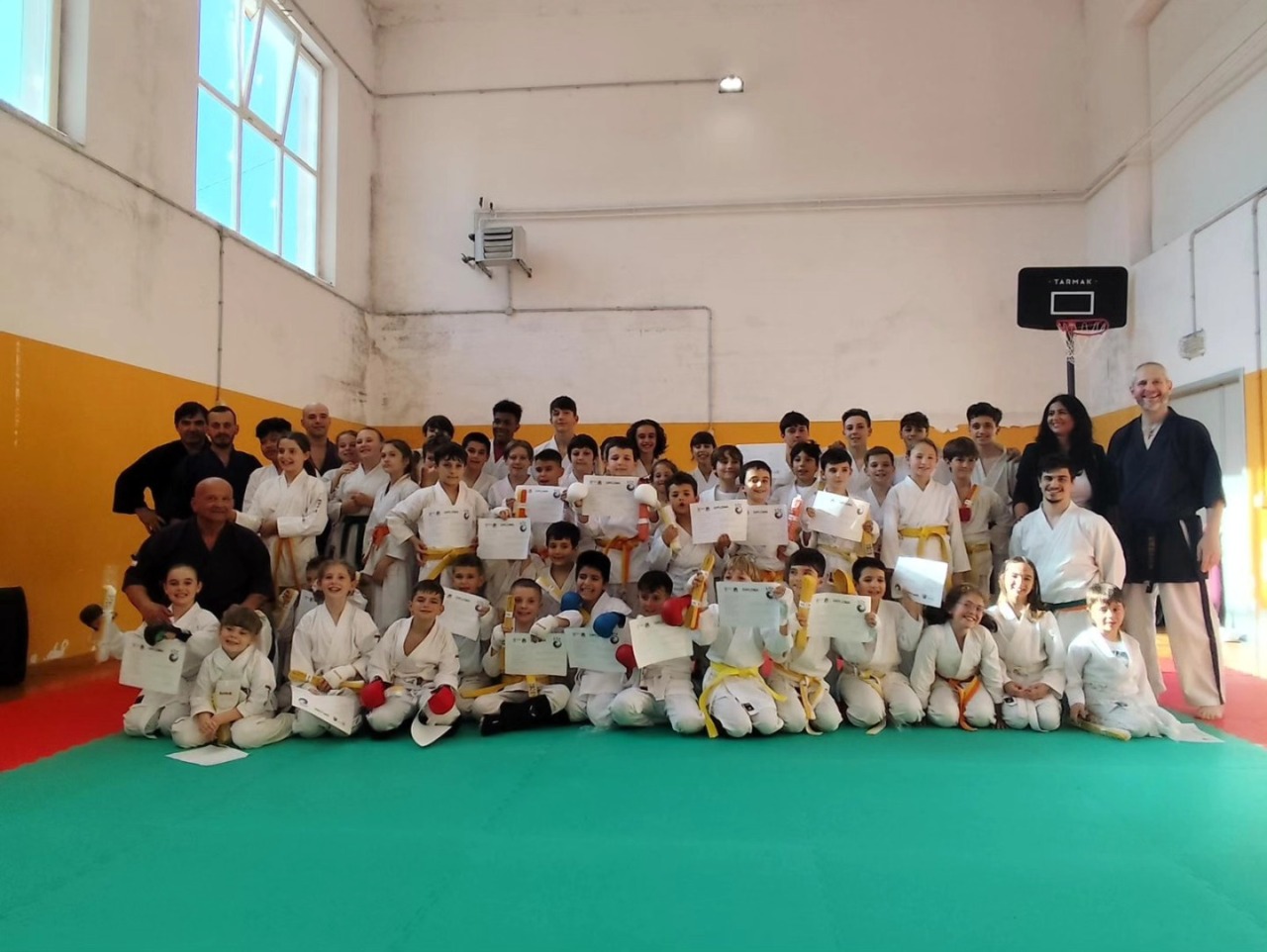 Esami di cintura per atleti del Dojo Nami a Rapallo