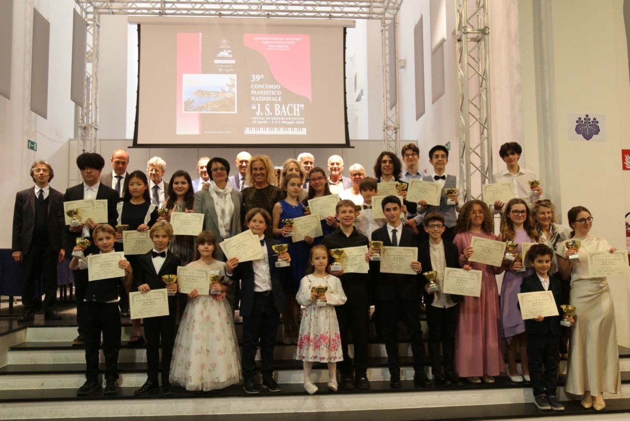 Evan Miliani, 9 anni, trionfa al Concorso Bach di Sestri Levante