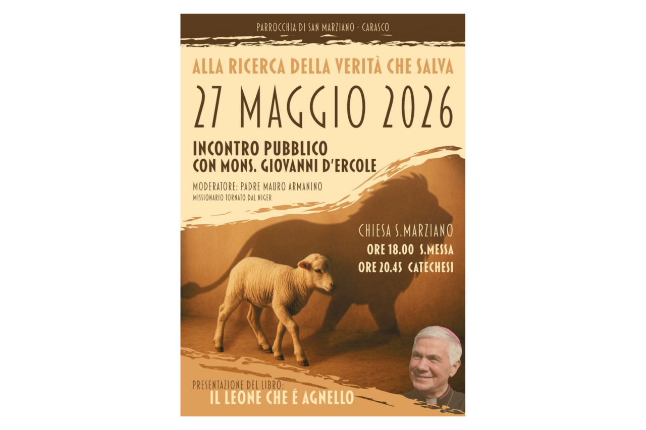 Monsignor Giovanni D’Ercole presenta il suo libro a Carasco