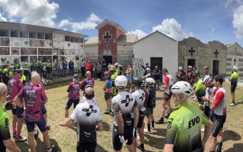 Rapallo: Geo Davidson partecipa alla 4ª Pedalata per Christian in memoria del ciclista
