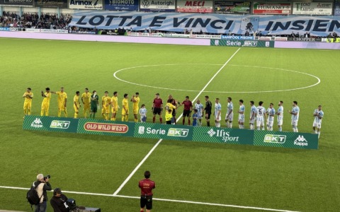 Virtus Entella-Carrarese, primo tempo si chiude 1-0