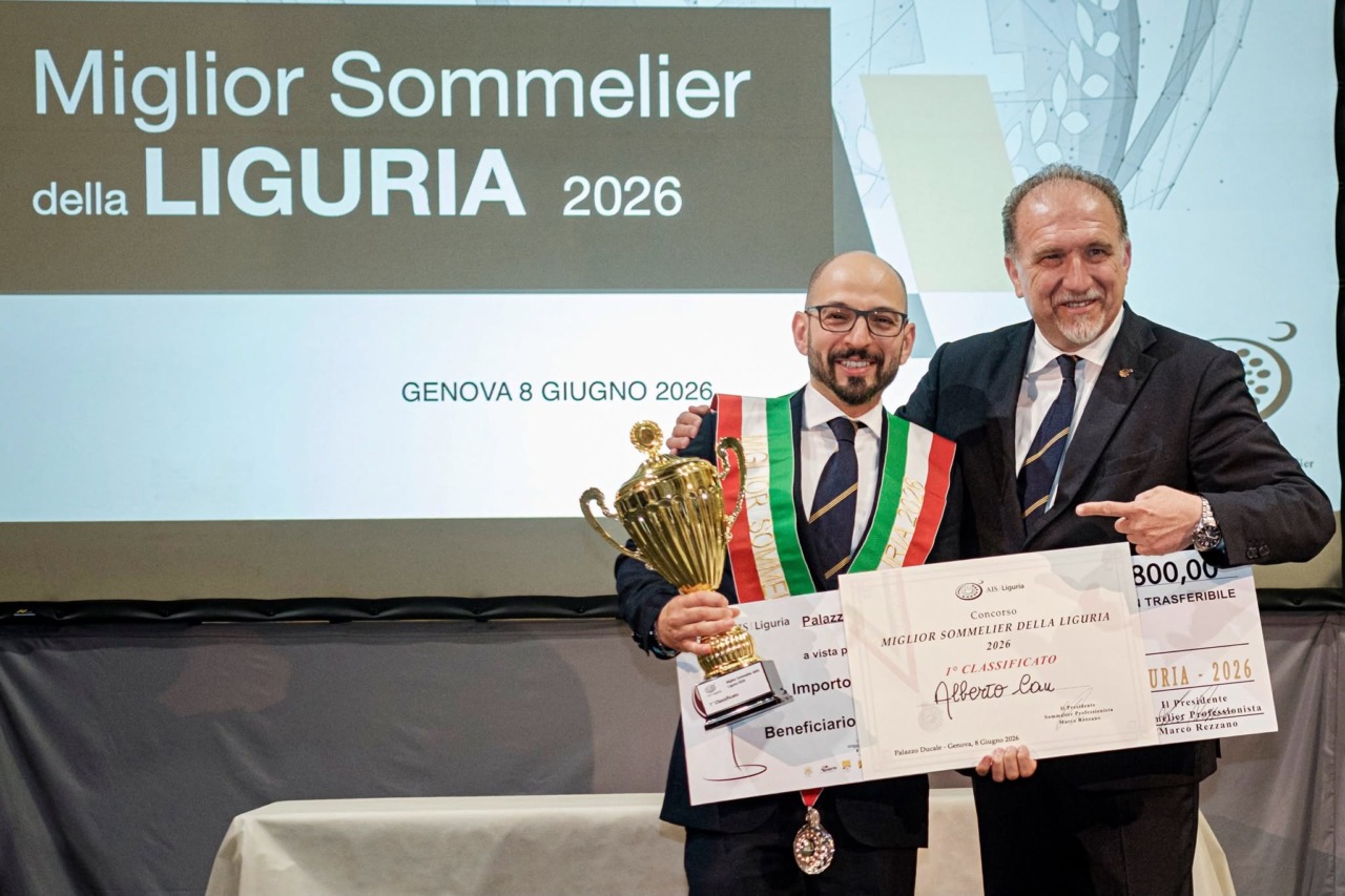 Alberto Cau è il miglior sommelier della Liguria 2026