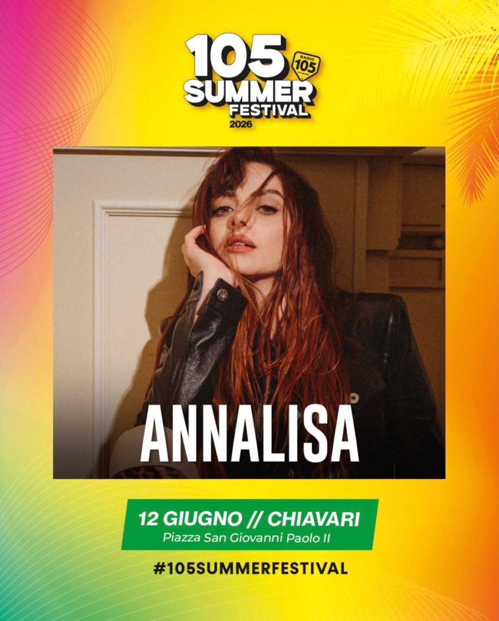 Annalisa si unisce al 105 Summer Festival di Chiavari