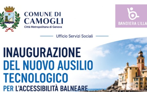 Camogli: inaugurazione di sedie semoventi per l’accesso al mare per disabili