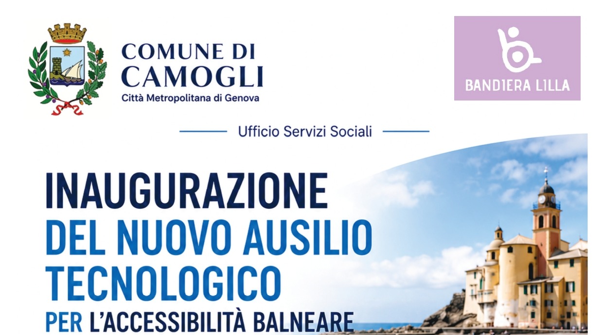 Camogli: inaugurazione di sedie semoventi per l’accesso al mare per disabili