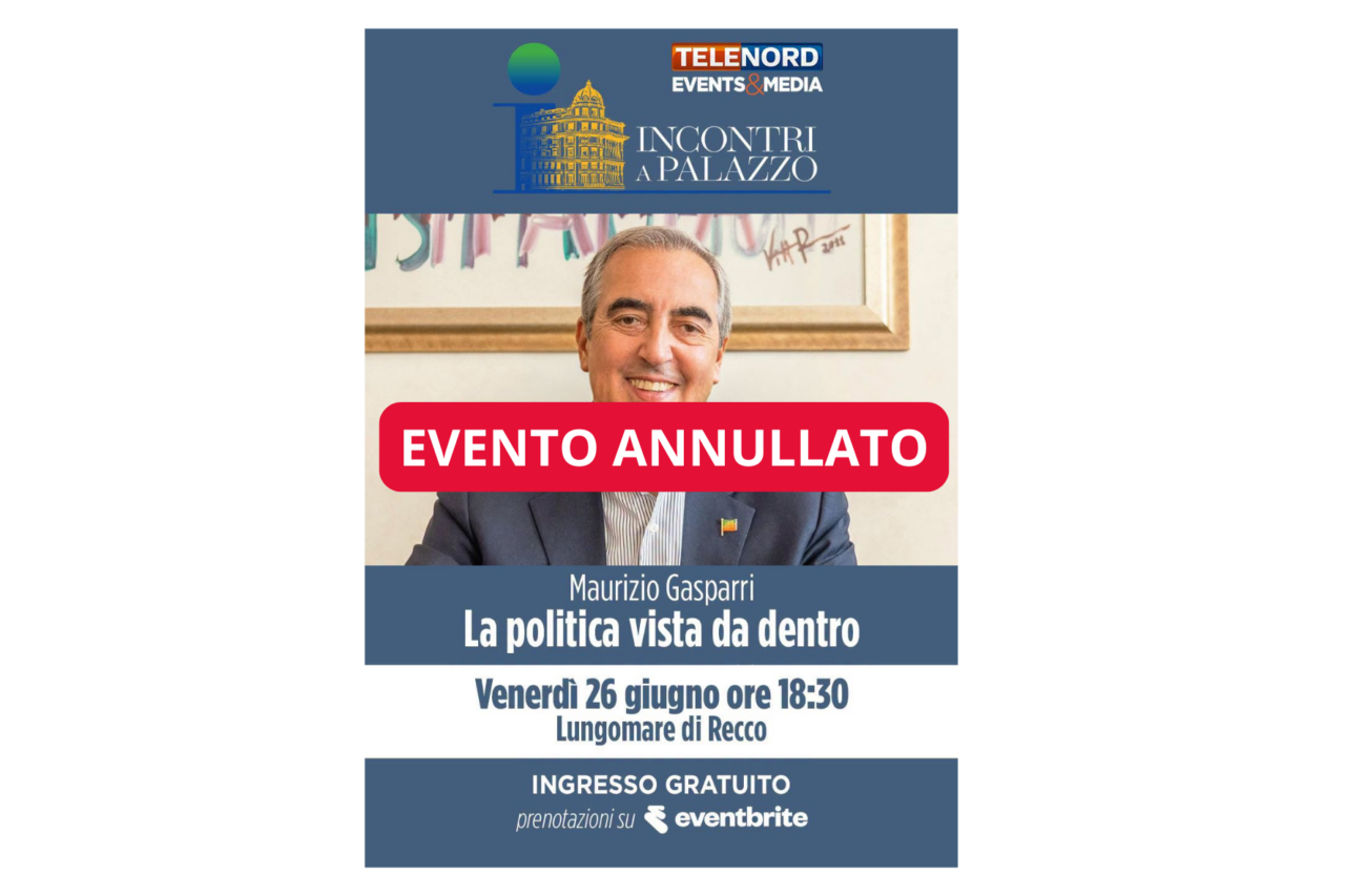 Cancellato l’incontro con Maurizio Gasparri a Recco