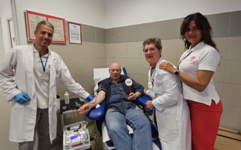 Celebrazione della Giornata mondiale del donatore di sangue a Sori