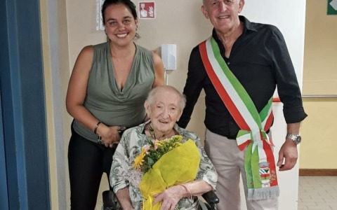 Ersilia Casagrande festeggia 101 anni a Rezzoaglio