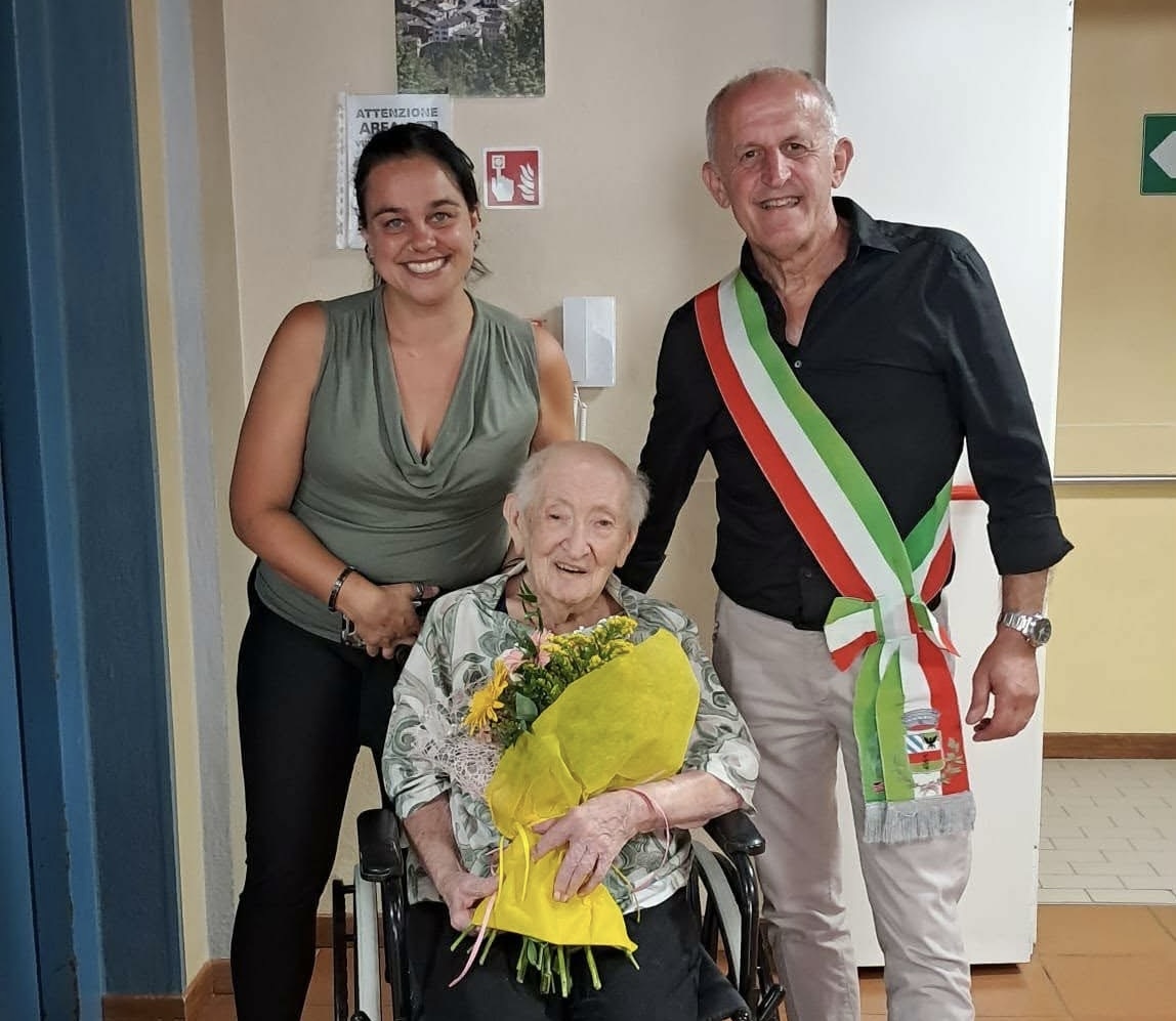 Ersilia Casagrande festeggia 101 anni a Rezzoaglio