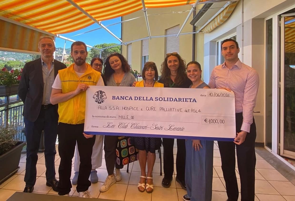 Il Leo Club Chiavari-Sestri Levante dona una terrazza all’Hospice di Chiavari
