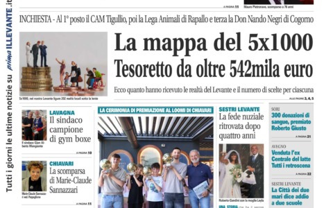 Il Nuovo Levante disponibile da oggi in edicola