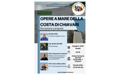 Impegno Comune promuove un incontro sulle opere costiere di Chiavari