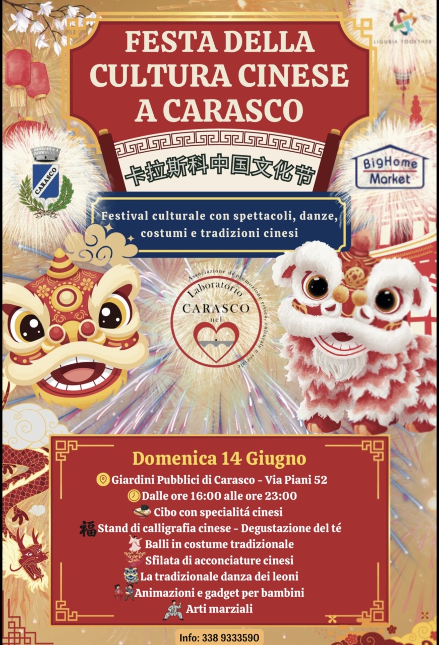 La Cultura Cinese in Festa a Carasco