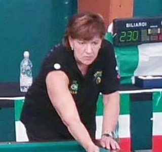 Laura Biolcati, un volto noto del biliardo ligure