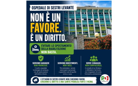 Ospedale di Sestri, il Pd: “Positivo lo stop al trasferimento, ma serve pragmatismo”