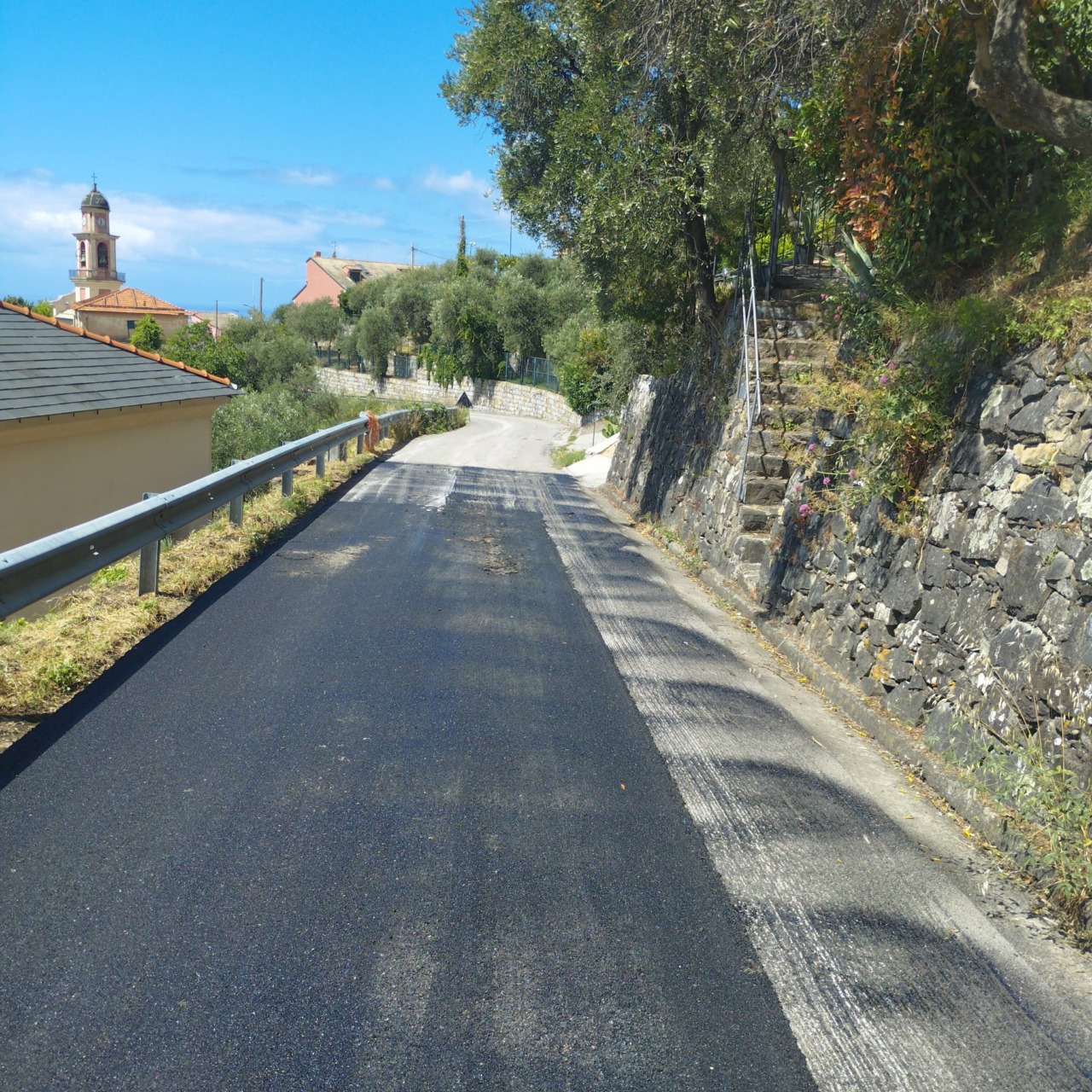 Riapre la strada tra Cascine e Loto a Sestri Levante
