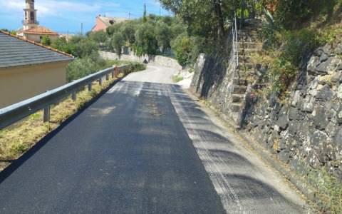 Riapre la strada tra Cascine e Loto a Sestri Levante