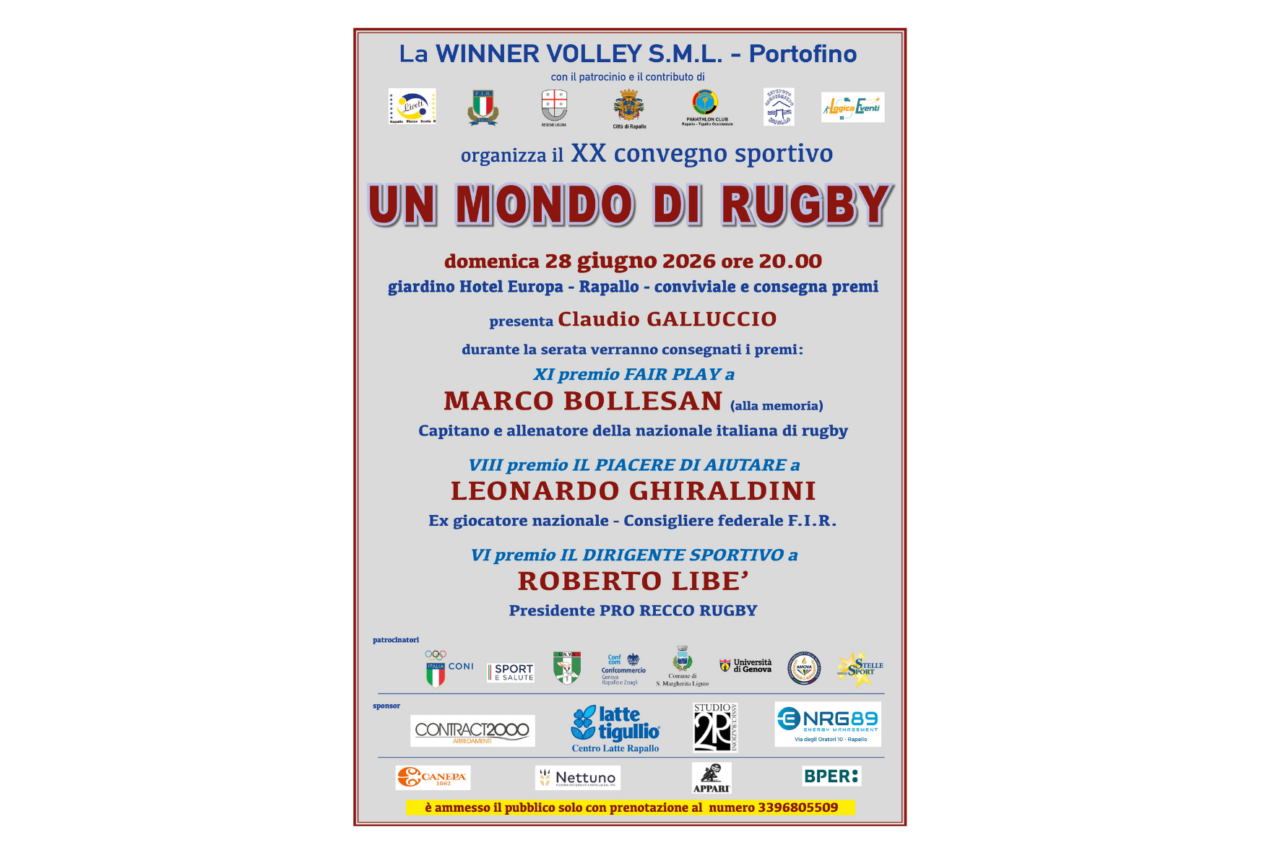 Rugby in festa: il convegno di Rapallo