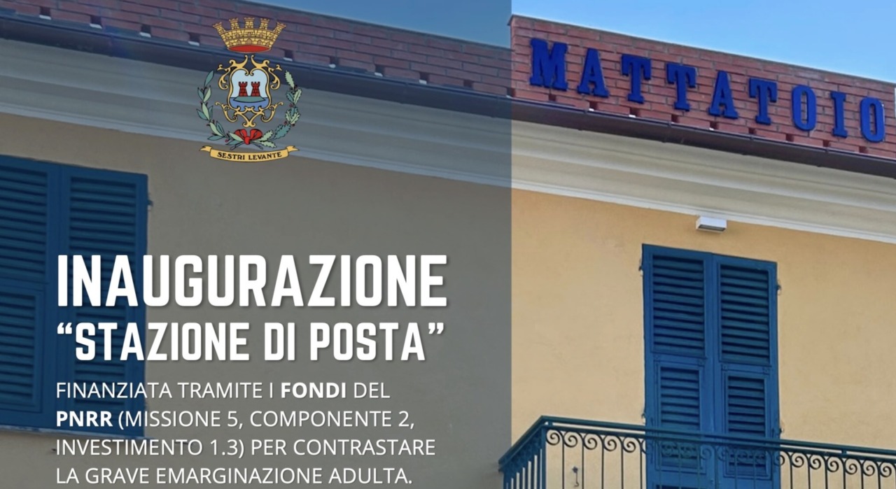 Sestri Levante apre la ‘Stazione di Posta’ per combattere l’emarginazione
