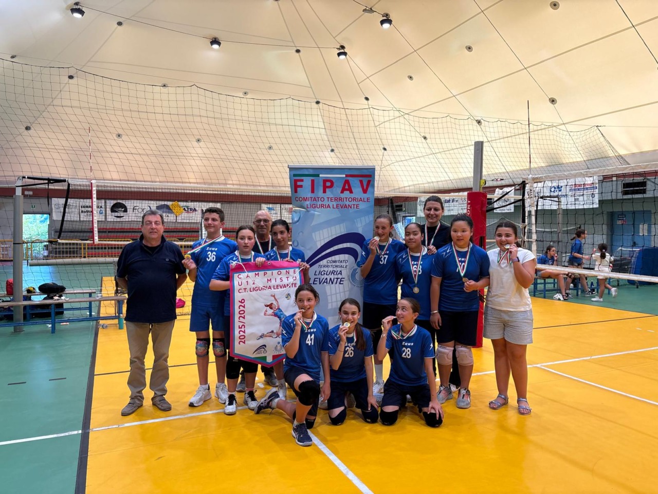 VBC Rapallo trionfa nel campionato Under 12 di pallavolo
