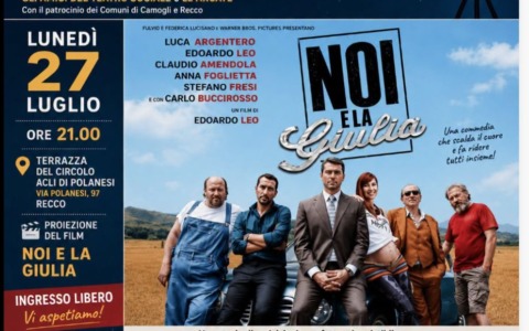 A Recco torna il “Cinema sotto le Stelle” con “Noi e la Giulia”