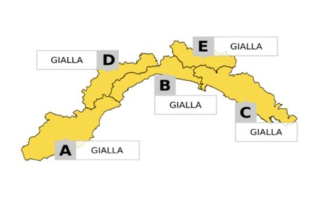 Allerta gialla per temporali in regione domenica 26 luglio